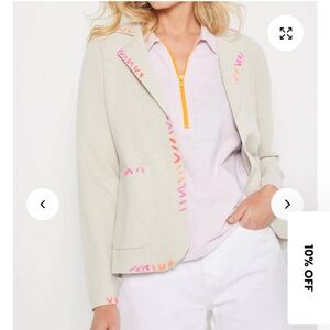 Lisa Todd Almond Stitchin Blazer M